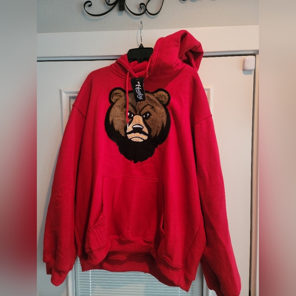 husky Sweaters Husky The Brand Red Bear Hoodie Poshmark